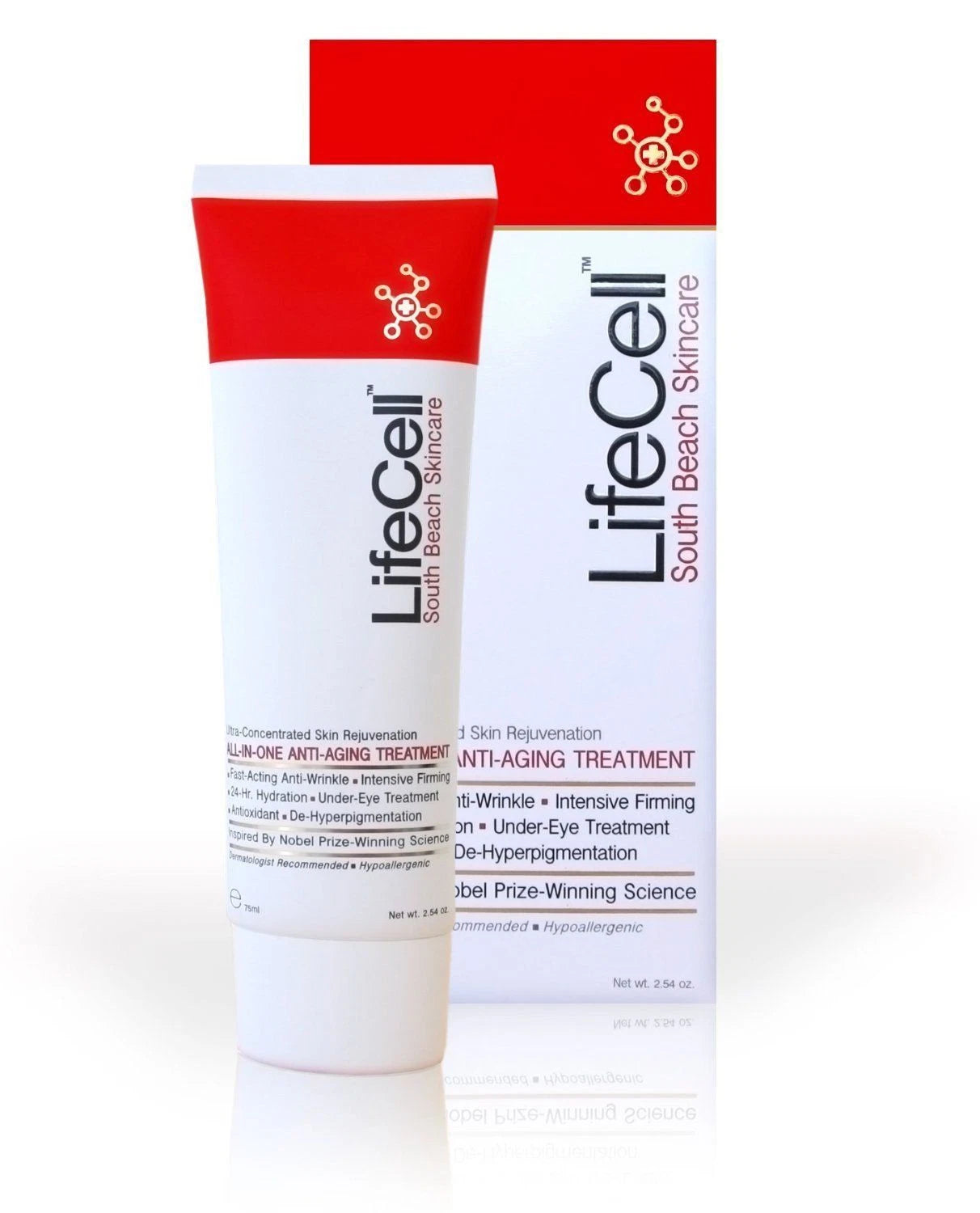 LIFECELL Men Anti-Aging Cream – See Tighter Looking Skin in One Easy Step | Wrinkle & Firming Moisturizer