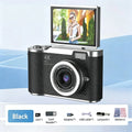 48MP Compact Digital Camera with 8X Digital Zoom, 180° Flip Screen, Anti-Shake Vlogging Camera, Rechargeable Point & Shoot Camera