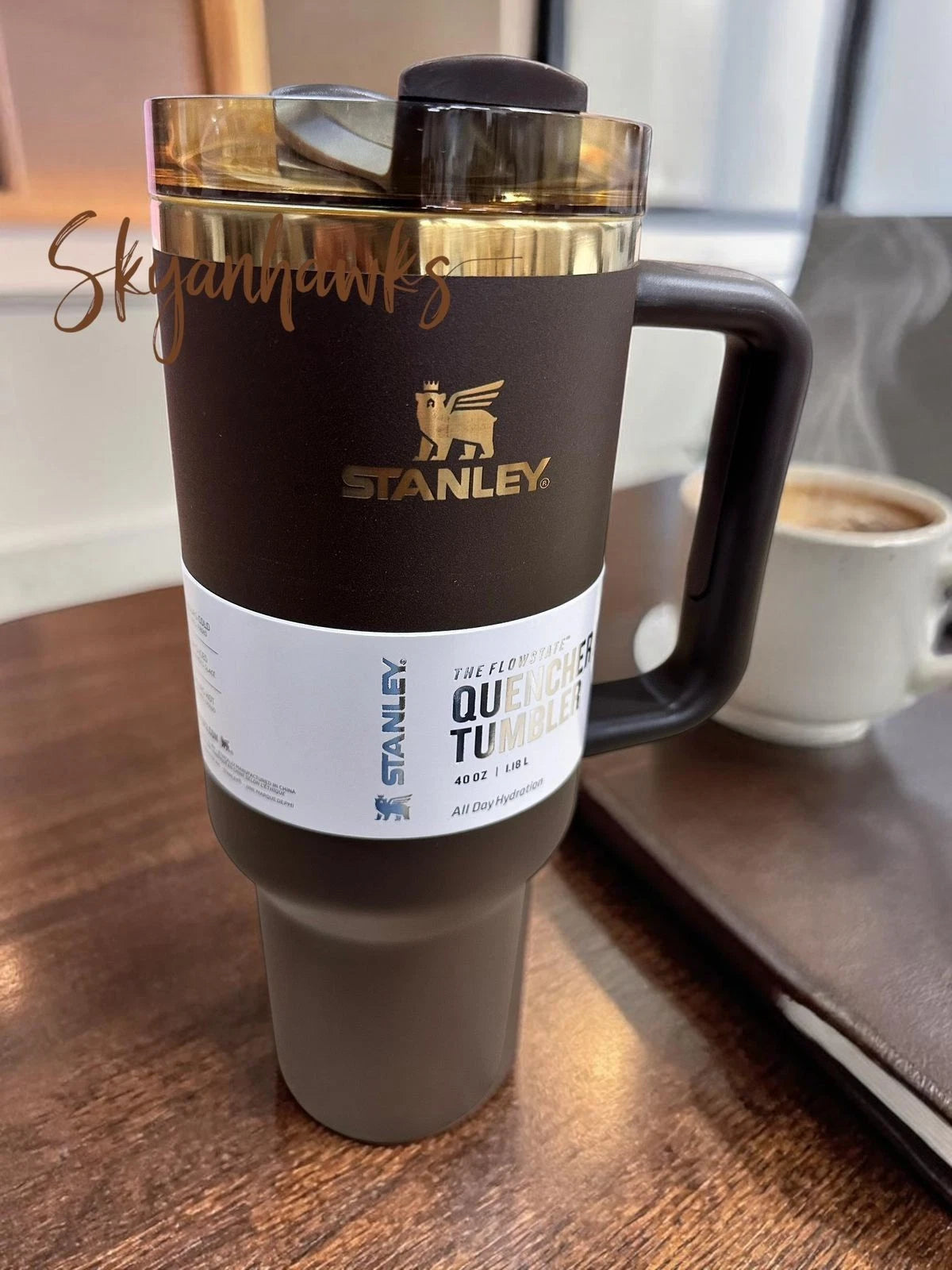 Stanley Chocolate Gold Quencher H2.0 FlowState 40oz Tumbler with Handle – Factory Sealed