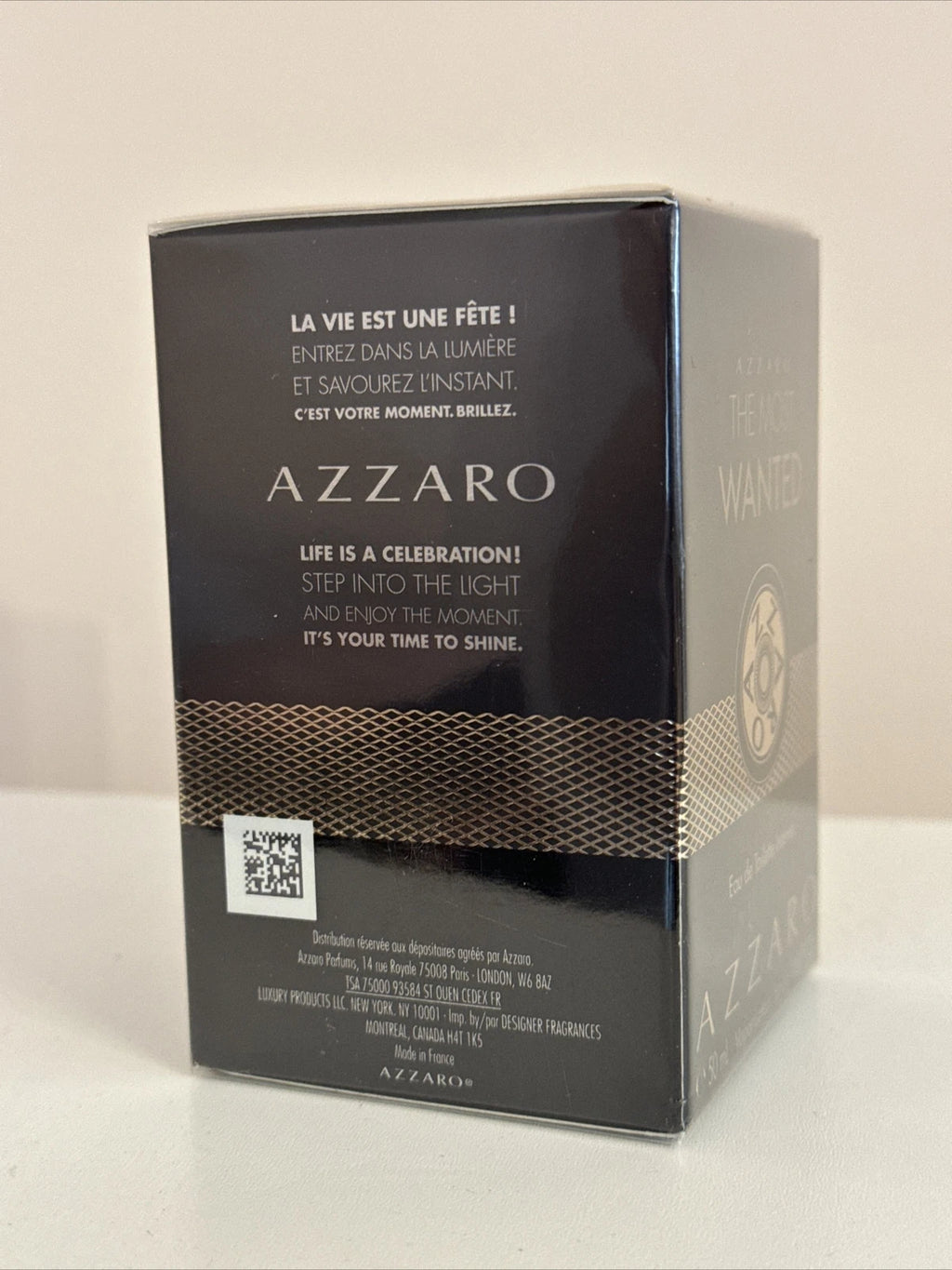 AZZARO The Most Wanted EDT Intense for Men Eau de Toilette Spray 1.69 fl oz / 50ml - New & Sealed