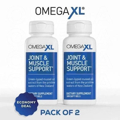 Omega XL® Omega-3 Joint Health Supplement | 300 Softgels | Exp. 02/2029