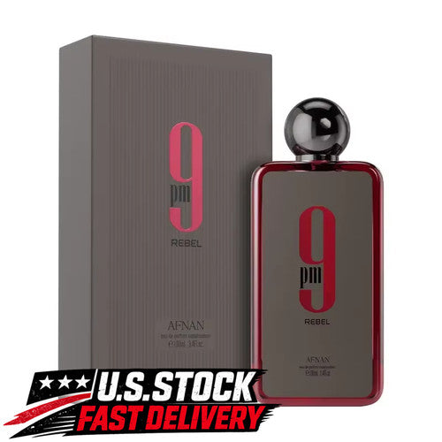 Afnan 9PM Rebel Eau de Parfum EDP Spray for Men 3.4 fl oz / 100ml – New